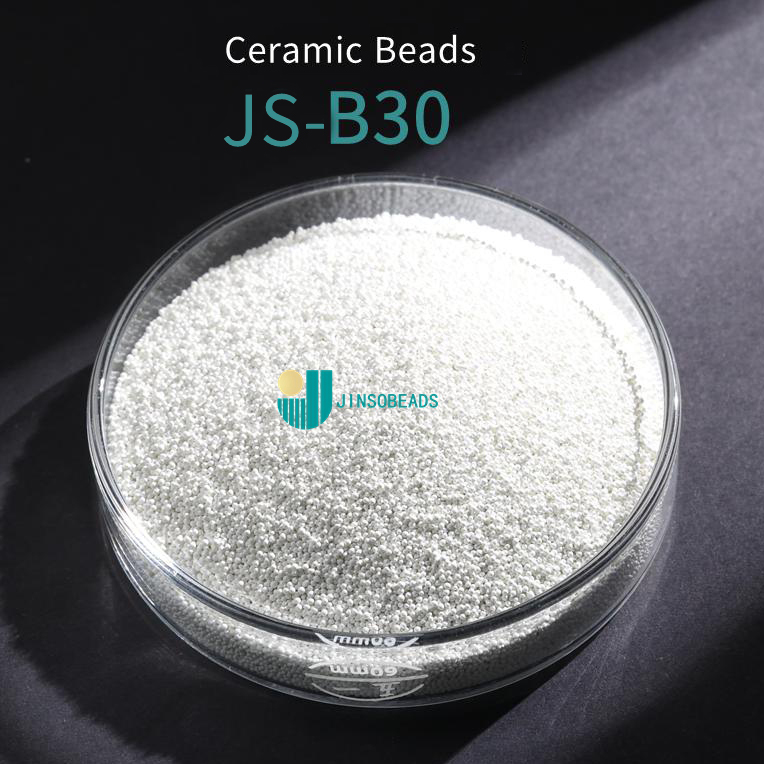 Ceramic beads JS-B30 for welding parts sandblasting